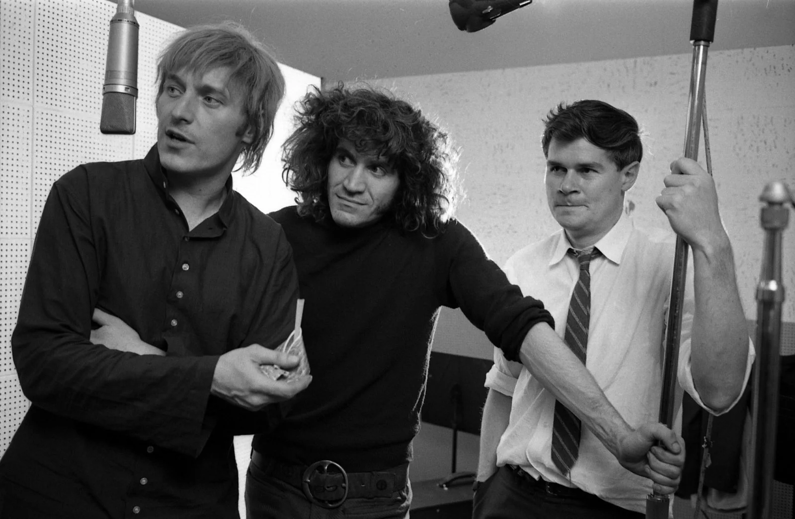 Galt MacDermot, far right, with his HAIR collaborators Gerome Ragni, center, and James Rado, left. Circa 1968.