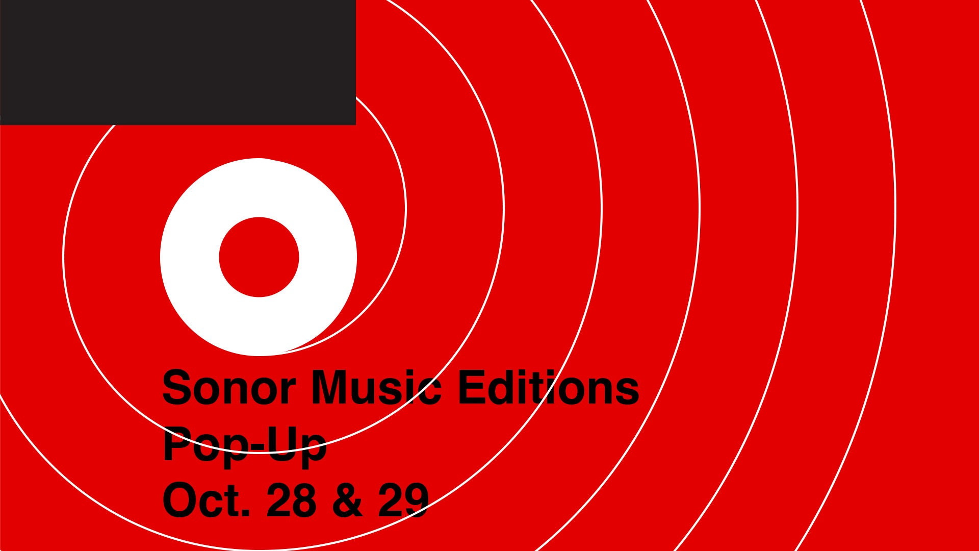 Sonor Music Editions: Pop-Up at Rappcats, Oct 28-29, 2023